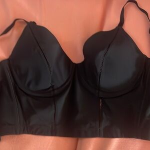VICTORIA ‘s Secret Cami vintage  Black shimmer Bra Size 36D